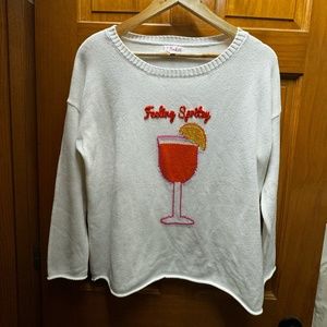 PINK PINEAPPLE SWEATER FEELING SPRITZY-SIZE  XS